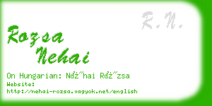 rozsa nehai business card